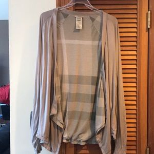 Burberry Brit cream cardigan sweater